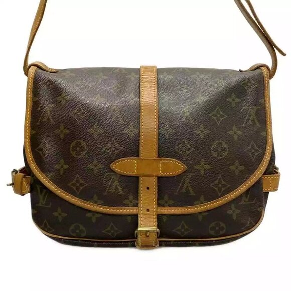 100% Authentic LOUIS VUITTON Saumur 30 Monogram Shoulder Bag 555-100824 - Picture 2 of 14